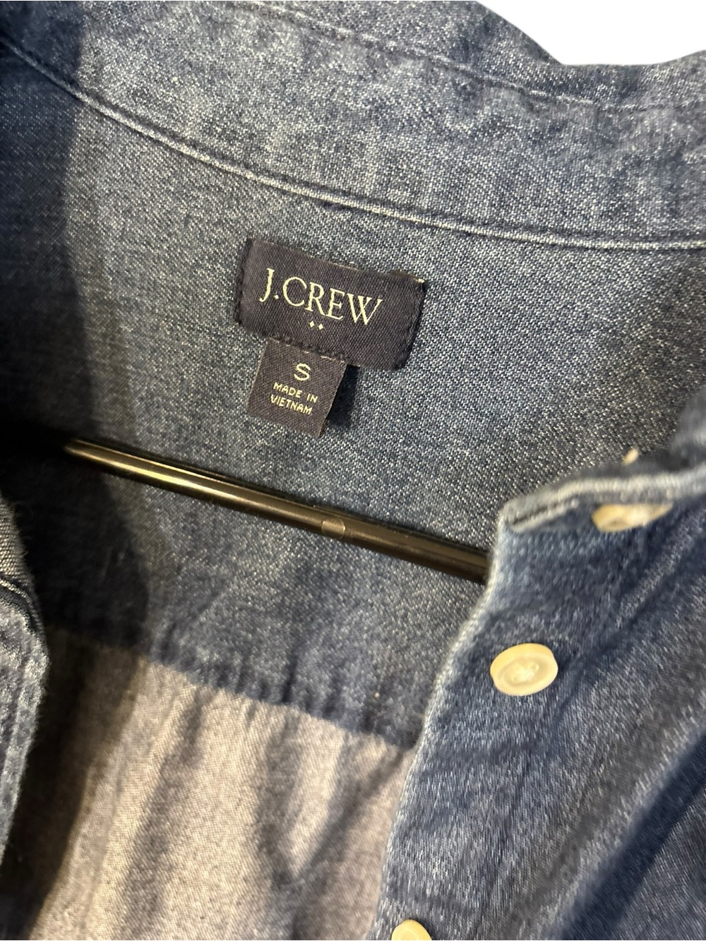 J. Crew Denim-Style Button Down Shirt in Blue - Picture 2 of 3